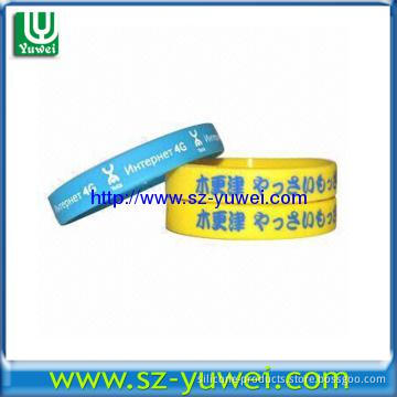 Silicone Bracelets, Non-toxic, Eco-friendly, Customized Logos